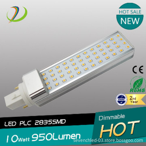 6w plc led g24 pl lamp 85-265V AC CRI>83 CE ROSH 3 years warranty